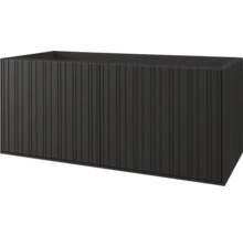 Waschbeckenunterschrank mit zwei Türen und vertikalen Rillen