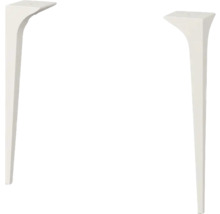 Zwei weiße Tischbeine