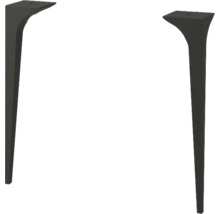 Zwei Tischbeine aus Metall