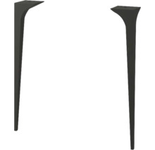 Zwei Tischbeine aus Metall