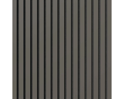 Paneelwand mit vertikalen Lamellen