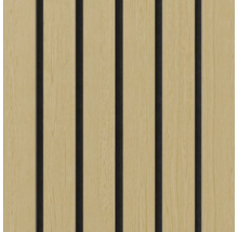 Holzpaneele mit dunklen Akzenten