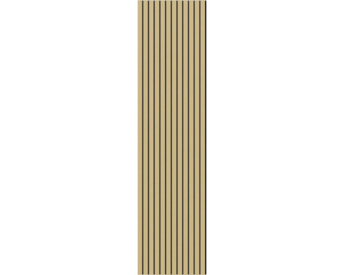 Akustikpnaael Brandhemmend Eiche 2480 x 600 x 21 mm Holzpaneel mit Latten für Wandverkleidung