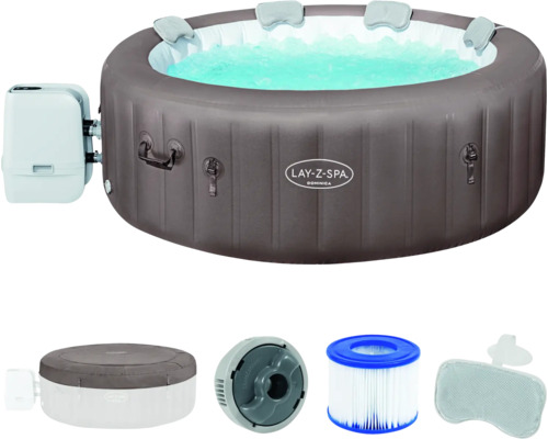 Aufblasbarer Lay-Z-Spa Dominica Whirlpool mit Zubehör
