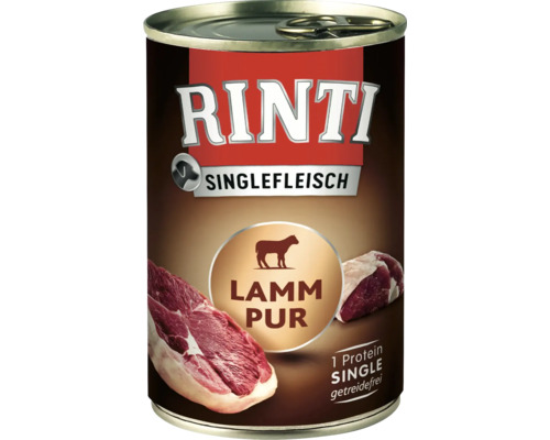Hundefutter nass RINTI Sensible Lamm pur 400 g Hundefutter nass RINTI Sensible Lamm pur 400 g