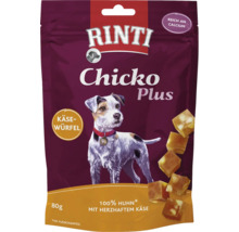 Rinti Chicko Plus Hundesnack mit Huhn und Käse, 80 Gramm Packung