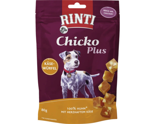 Rinti Chicko Käsewürfel Plus Huhn 80 g