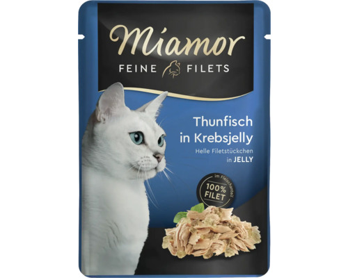 Katzenfutter nass Miamor Feine Filets Thunfisch in Krebsjelly 100 g Katzenfutter nass Miamor Feine Filets Thunfisch in Krebsjelly 100 g