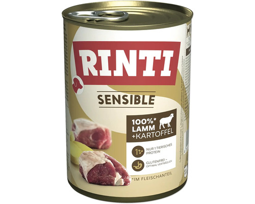 Hundefutter nass RINTI Sensible Lamm & Kartoffel 400 g Hundefutter nass RINTI Sensible Lamm & Kartoffel 400 g