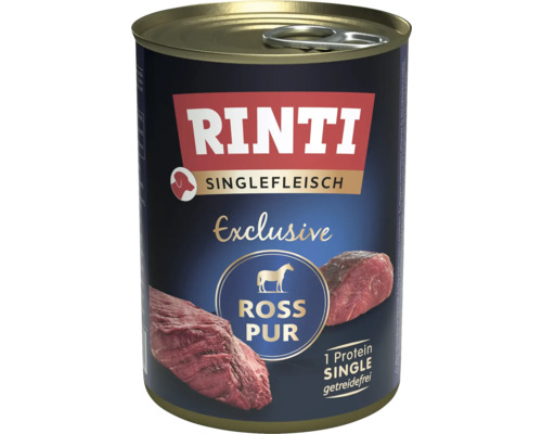 Hundefutter nass RINTI Singlefleisch Ross pur 400 g Hundefutter nass RINTI Singlefleisch Ross pur 400 g