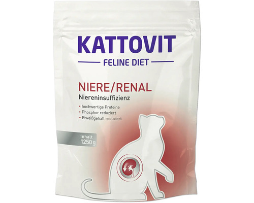 Katzenfutter trocken Kattovit Niere/Renal 1250 g Katzenfutter trocken Kattovit Niere/Renal 1250 g
