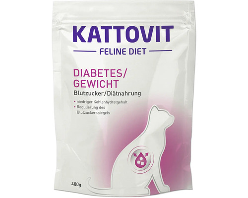 Katzenfutter trocken Kattovit Diabetes/Gewicht 400 g