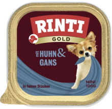 Rinti Gold Mini Hundenassfutter mit Huhn und Gans, 100 Gramm