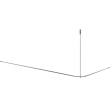 Eckduschstange mit Deckenstütze