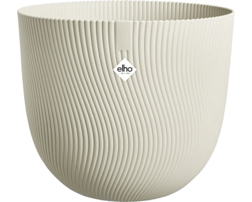 Elho Pflanztopf mit gerippter Textur und Elho Logo