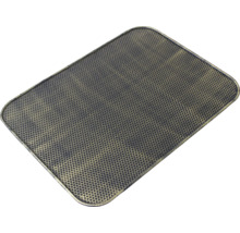 Rechteckige Abtropfschale aus Metall mit Wabenmuster