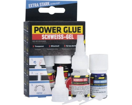Power Glue Schweiß-Gel Set mit Flüssig-Booster und Auftragehilfe