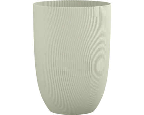 Blumentopf mit Rillenstruktur