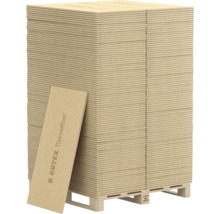 Stapel Gutex Thermofloor Holzfaserplatten auf einer Palette