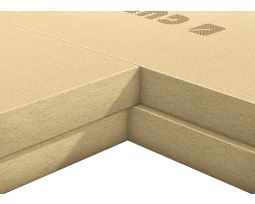 Holzfaserplatte mit Nut- und Federverbindung im Detailansicht