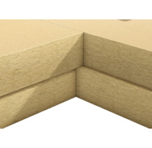 Eckansicht von Dämmstoffplatten zur Wärme- und Schalldämmung