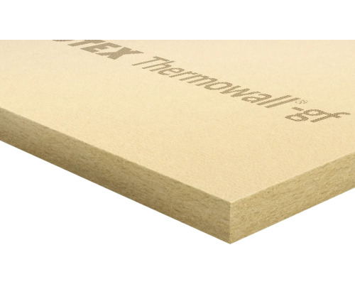 GUTEX Thermowall-gf Holzfaserdämmplatte WDVS verputzbar 1300 mm x 600 mm x 40 mm Holzfaser-Dämmplatte mit Schriftzug