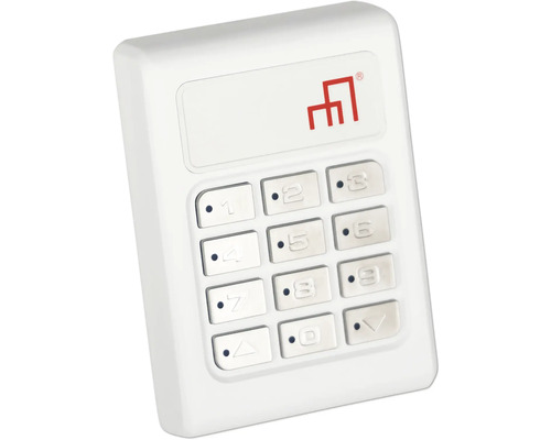 Weiße Tastatur zur Eingabe von Codes