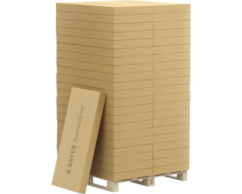 GUTEX Thermosafe-wd Holzfaserplatten auf einer Palette