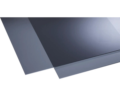 Acrylcolorplatte 3x250x500 mm glatt grau Lichtdurchlässige Kunststoffplatte