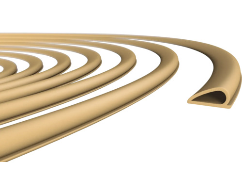 Universaldichtung, Türdichtung selbstklebend f.Stahl,Holz,Kunststoffzarge ACA 5792 beige 100 m Dichtungsprofil aus Gummi