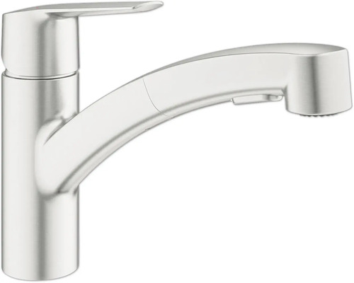 Grohe Quickfix Küchenarmatur mit Handbrause START 2021 supersteel matt 30307DC1 Küchenarmatur mit herausziehbarer Brause