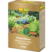 Kräuterdünger in einer 0,5 Kilogramm Verpackung für die Düngung von Kräutern