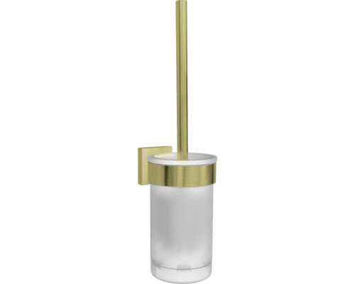 Wand-WC-Bürstengarnitur mit Glasbehälter