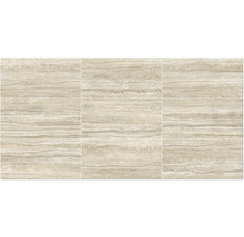 Neun Fliesen mit horizontaler Streifenoptik.