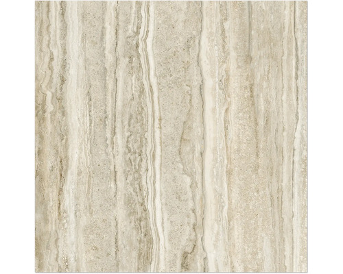 Beige Bodenfliese mit Travertinoptik