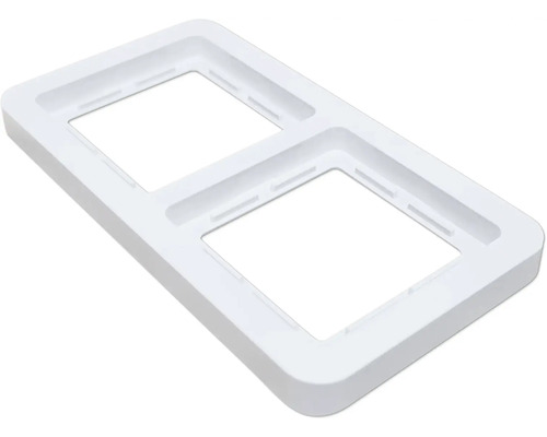 ROTH LANGE 57706 Rahmen 2-fach Plus V2.0 ultraweiß Doppelrahmen für Schalter