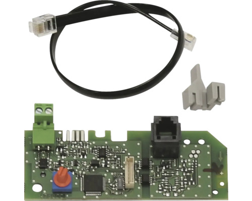 Elektronische Platine mit Kabel und Steckern