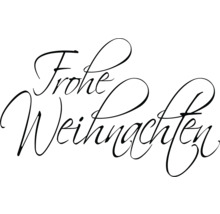 Frohe Weihnachten Schriftzug
