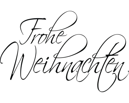 Frohe Weihnachten Schriftzug