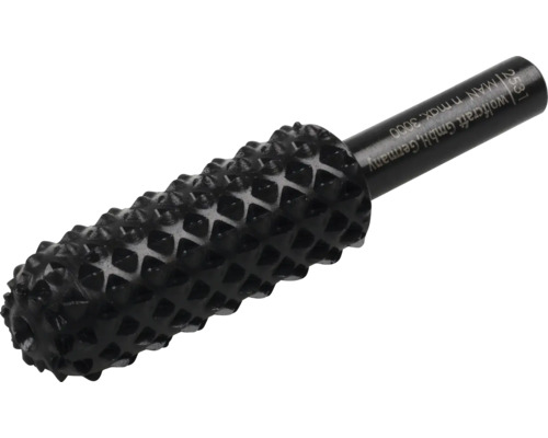 Raspel zylindrisch gewölbt Ø 13,5x35 mm Wolframstahl für Holz
