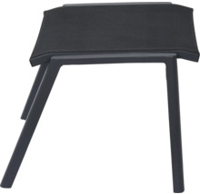 Hocker mit Stoffbezug und Metallgestell