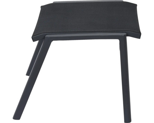 Hocker mit Stoffbezug und Metallgestell