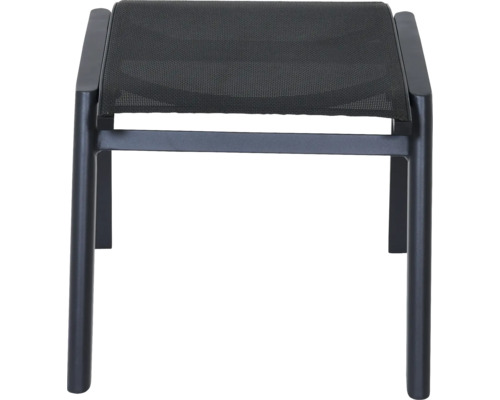 Fußhocker aus Metall und Textil