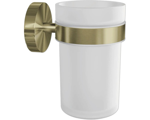 Wand-Zahnputzbecherhalter mit Glasbehälter zur Aufbewahrung von Zahnbürsten