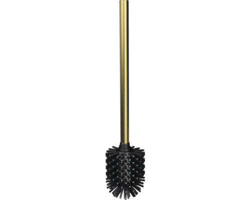 REIKA WC-Bürste SAKU/SAGA Ø 7,38 cm WC-Bürstenkopf aus Silikon gold gebürstet Toilettenbürste mit Griff