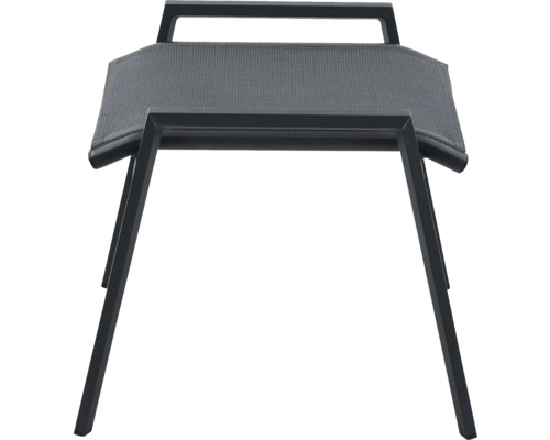 Gartenhocker aus Metall mit Textilbezug