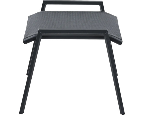 Gartenhocker mit Textilbespannung und Metallgestell