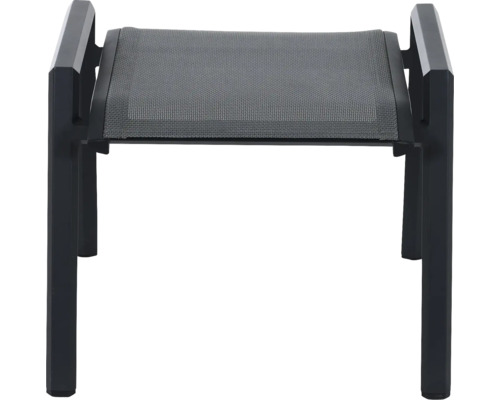 Fußhocker mit Aluminiumrahmen und Textilgewebe
