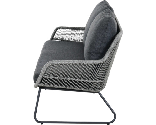 Gartencouch aus Rattan mit Kissen