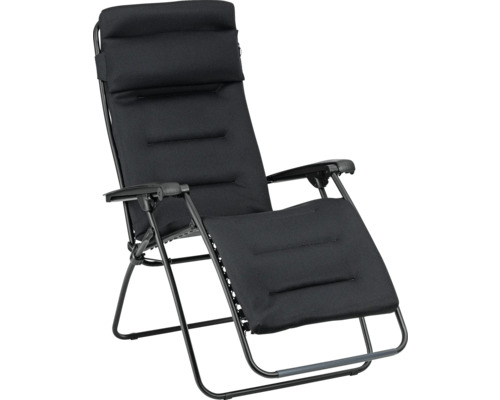 Verstellbarer Relaxsessel mit Metallgestell und Textilbezug